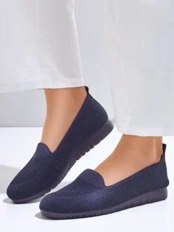 Royalfashion Damskie materiałowe mokasyny Caerit