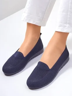 Royalfashion Damskie materiałowe mokasyny Caerit