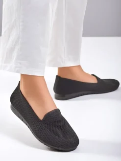 Royalfashion Damskie materiałowe mokasyny Caerit