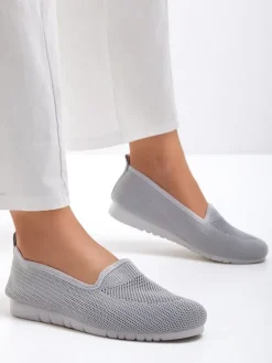 Royalfashion Damskie materiałowe mokasyny Caerit