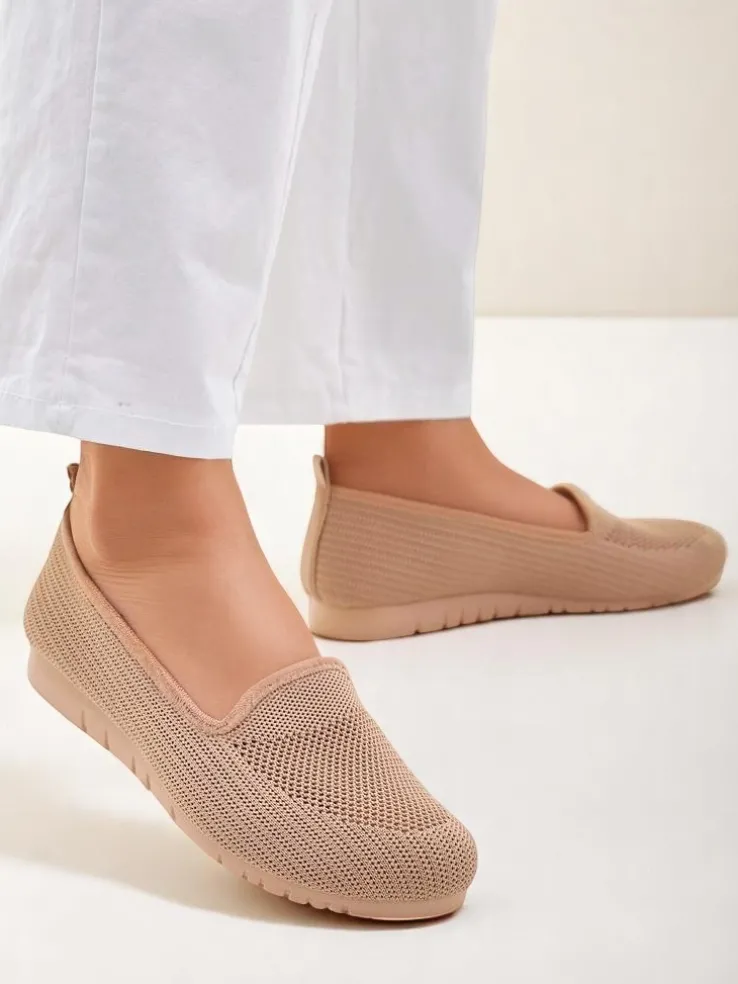 Royalfashion Damskie materiałowe mokasyny Caerit