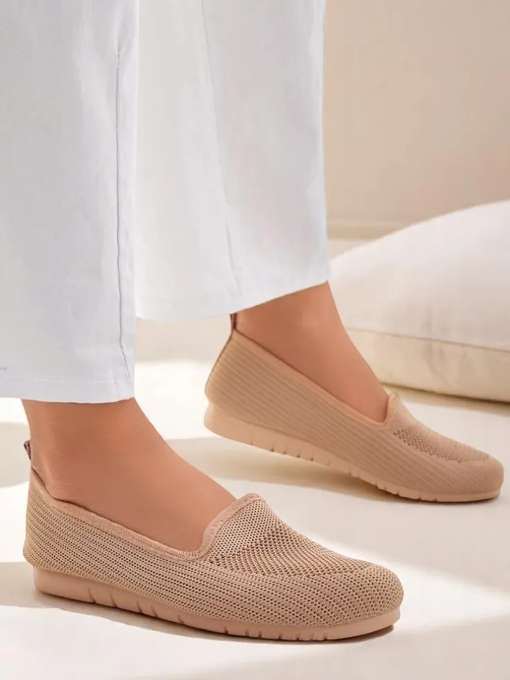 Royalfashion Damskie materiałowe mokasyny Caerit