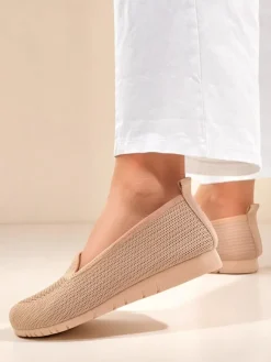 Royalfashion Damskie materiałowe mokasyny Caerit