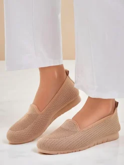 Royalfashion Damskie materiałowe mokasyny Caerit