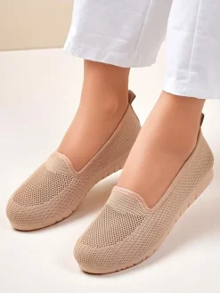 Royalfashion Damskie materiałowe mokasyny Caerit