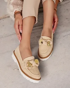 Royalfashion Damskie mokasyny z kokardą Ezizer