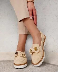 Royalfashion Damskie mokasyny z kokardą Ezizer