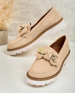 Royalfashion Damskie mokasyny z kokardą Ezizer