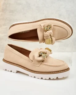 Royalfashion Damskie mokasyny z kokardą Ezizer