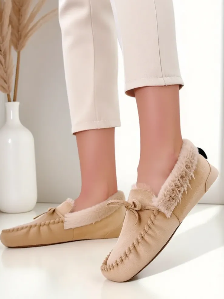 Royalfashion Damskie mokasyny z futerkiem Ahtikes