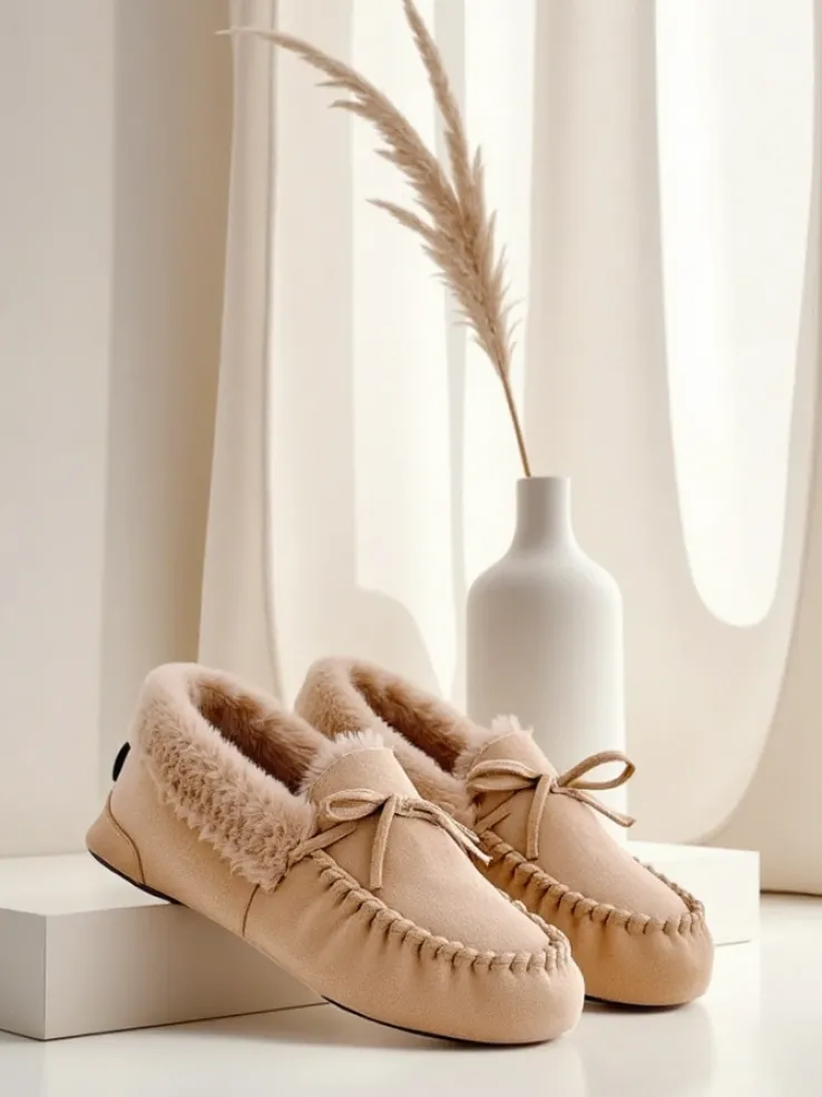 Royalfashion Damskie mokasyny z futerkiem Ahtikes