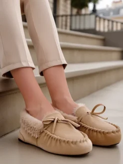 Royalfashion Damskie mokasyny z futerkiem Ahtikes