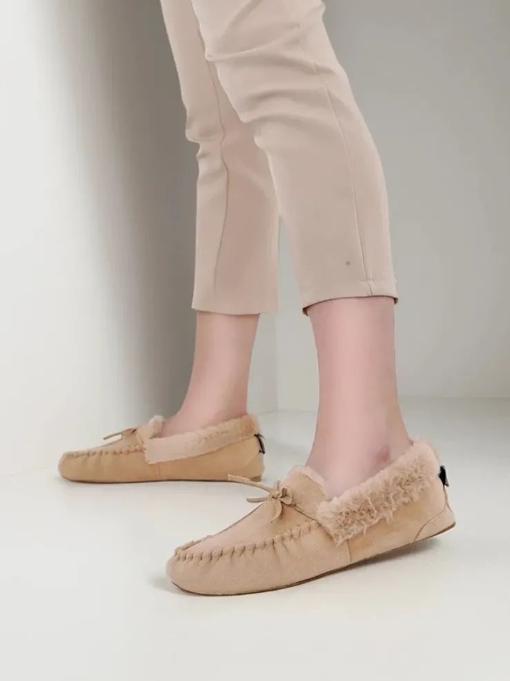 Royalfashion Damskie mokasyny z futerkiem Ahtikes