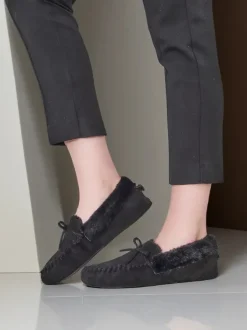 Royalfashion Damskie mokasyny z futerkiem Ahtikes