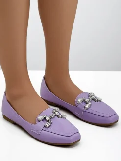 Royalfashion Damskie mokasyny z cyrkoniami Lecilla