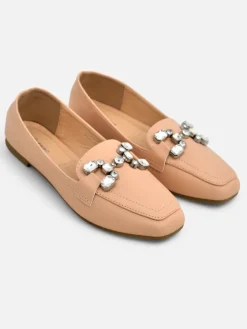 Royalfashion Damskie mokasyny z cyrkoniami Lecilla