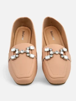 Royalfashion Damskie mokasyny z cyrkoniami Lecilla