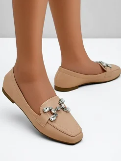 Royalfashion Damskie mokasyny z cyrkoniami Lecilla