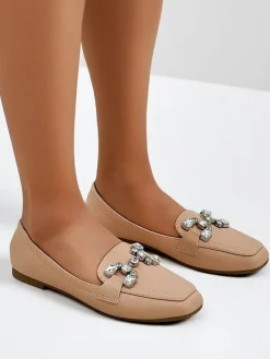 Royalfashion Damskie mokasyny z cyrkoniami Lecilla