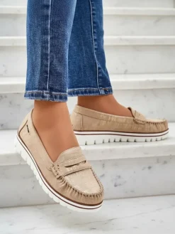 Royalfashion Damskie mokasyny eko zamszowe Bellisse