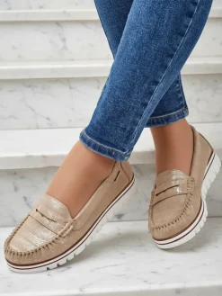 Royalfashion Damskie mokasyny eko zamszowe Bellisse