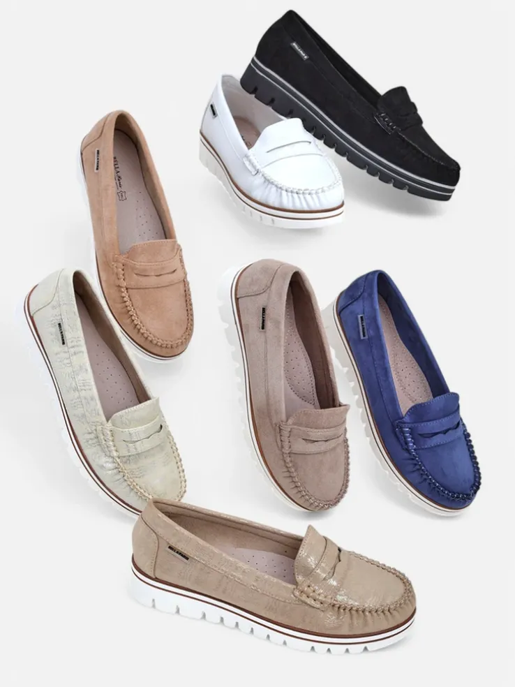 Royalfashion Damskie mokasyny eko zamszowe Bellisse