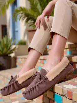 Royalfashion Damskie mokasyny z futerkiem Ahtikes