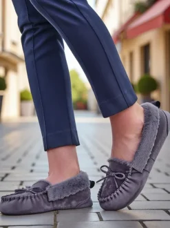 Royalfashion Damskie mokasyny z futerkiem Ahtikes