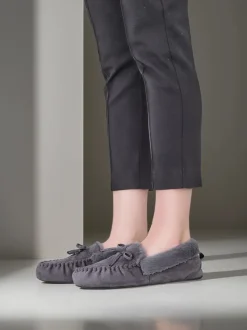 Royalfashion Damskie mokasyny z futerkiem Ahtikes