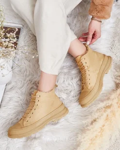 Royalfashion Damskie ocieplane buty sportowe a'la trampki Benvilo