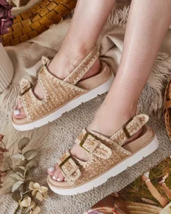 Royalfashion Damskie sandały eko zamszowe Lunnay