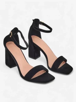 Royalfashion Damskie sandały eko zamszowe Qwadrat