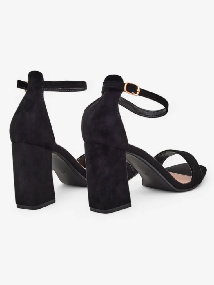 Royalfashion Damskie sandały eko zamszowe Qwadrat