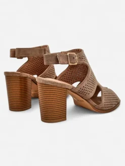 Royalfashion Damskie sandały na słupku ażurowe Abetle