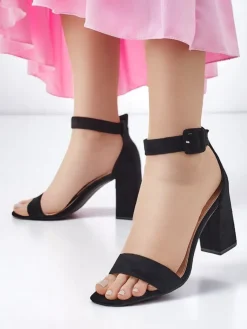 Royalfashion Damskie sandały eko zamszowe Ardeni