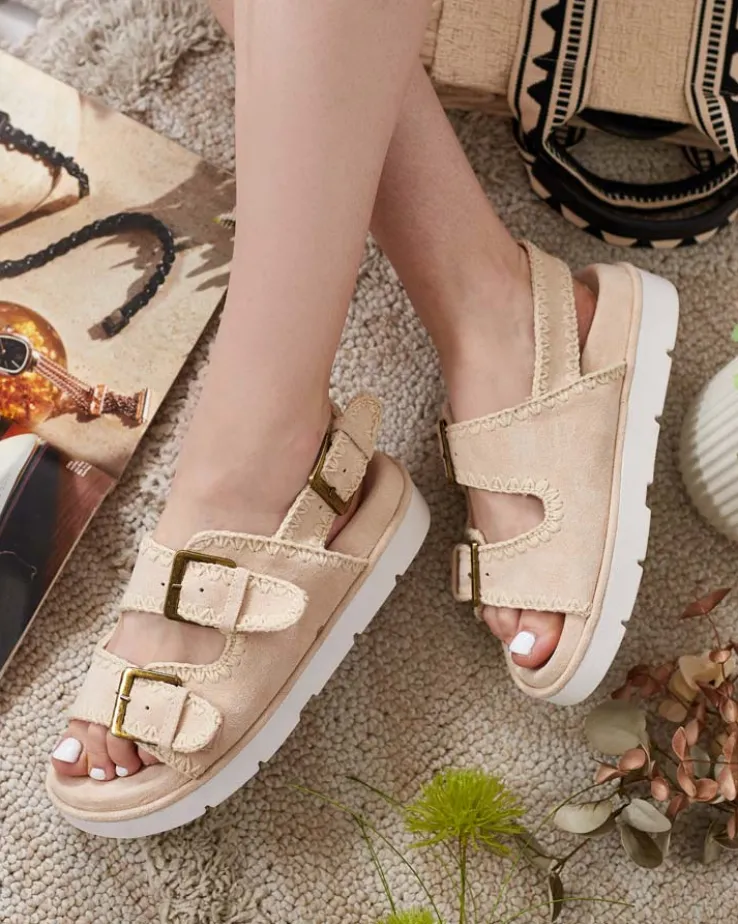 Royalfashion Damskie sandały eko zamszowe Lunnay