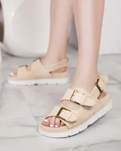 Royalfashion Damskie sandały eko zamszowe Lunnay