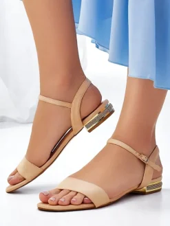 Royalfashion Damskie sandały na płaskiej podeszwie Aronies