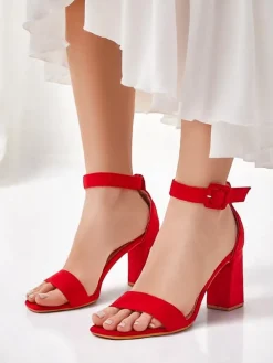 Royalfashion Damskie sandały eko zamszowe Ardeni