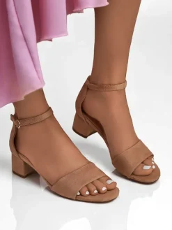 Royalfashion Damskie sandały na niskim obcasie SoftHeels