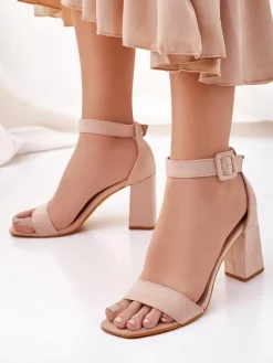 Royalfashion Damskie sandały eko zamszowe Ardeni