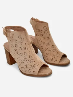 Royalfashion Damskie sandały na słupku ażurowe Abetle