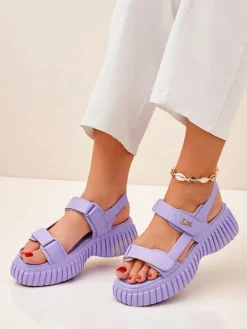 Royalfashion Damskie sandały na grubszej podeszwie Hortez