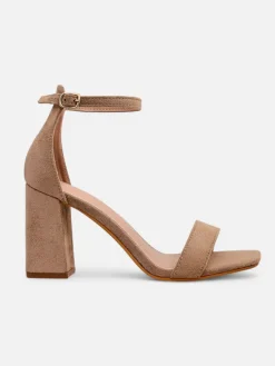 Royalfashion Damskie sandały eko zamszowe Qwadrat