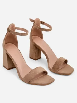 Royalfashion Damskie sandały eko zamszowe Qwadrat