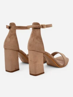 Royalfashion Damskie sandały eko zamszowe Qwadrat