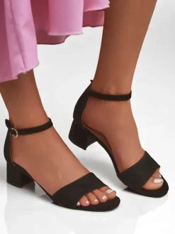 Royalfashion Damskie sandały na niskim obcasie SoftHeels