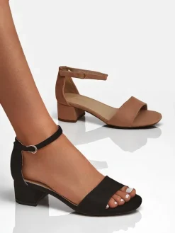 Royalfashion Damskie sandały na niskim obcasie SoftHeels