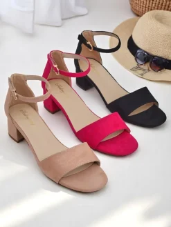 Royalfashion Damskie sandały na niskim obcasie SoftHeels