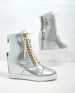 Royalfashion Damskie sportowe botki na koturnie Stinsa